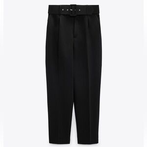 Zara Pants with Fabric Covered Belt